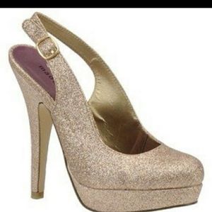 Madden Girl Champagne "Snookiee" Slingbacks